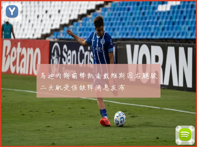 乌迪内斯前锋凯南戴维斯因右腿股二头肌受伤缺阵消息发布